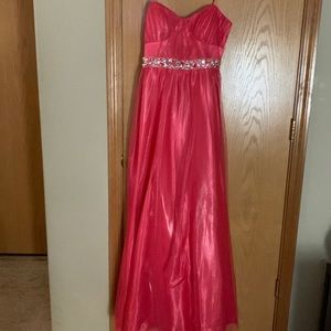 Red Cinderella Prom Dress